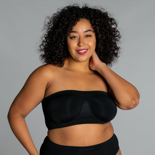 Angel Seamless Underwire Bandeau - Black banner